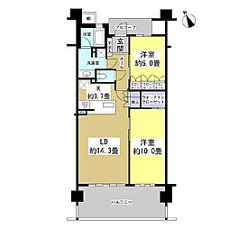 間取図画像 2LDK