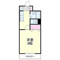 Atelier 1Kの間取図画像