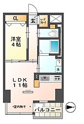 Conforto紺屋町 1LDKの間取図画像