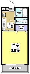 ESPOIR 1Kの間取図画像