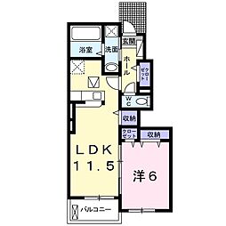 ステラオッファ2 1LDKの間取図画像