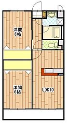 シーシェル馬舟 2LDKの間取図画像