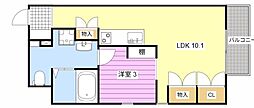 ARCO14 1LDKの間取図画像