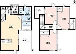 (仮)東若林町キャレノワール 3LDKの間取図画像