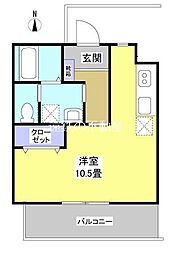 ハイツリベラ ワンルームの間取図画像