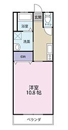 フォレスト半田 1Kの間取図画像