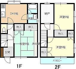 トレインサイドB 3SDKの間取図画像