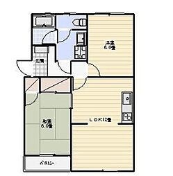 クレーバーマンション 2LDKの間取図画像