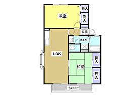コンフォールA 2LDKの間取図画像