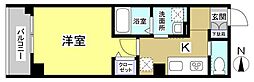 PLAZA四天王 1Kの間取図画像