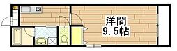 グランメゾン海老塚 1Kの間取図画像