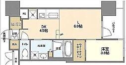 THEHIGHHORIE 1LDKの間取図画像