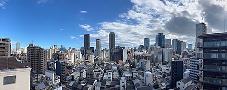 バルコニーからの眺望(パノラマ撮影)
