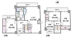 シャンボール内本町 4LDKの間取図画像