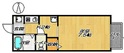エスペランス小野 1Kの間取図画像