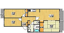 J・A-パストラル2 3LDKの間取図画像