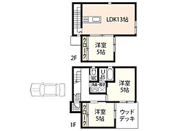 ユニキューブ焼山 3LDKの間取り