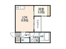 間取図画像 1LDK