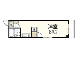 YYビル十日市 ワンルームの間取図画像