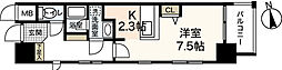 ラルウェンディ縮景園前イースト ワンルームの間取図画像