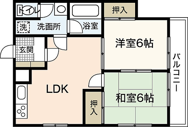 メゾンアルカディア ｜広島県広島市中区白島北町(賃貸マンション2LDK・3階・52.00㎡)の写真 その2