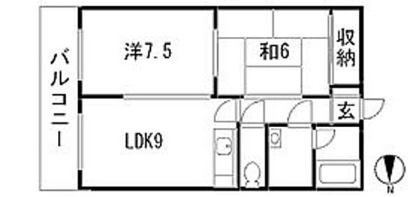 ル・クレール三篠 0302｜広島県広島市西区三篠町3丁目(賃貸マンション2LDK・3階・50.05㎡)の写真 その2