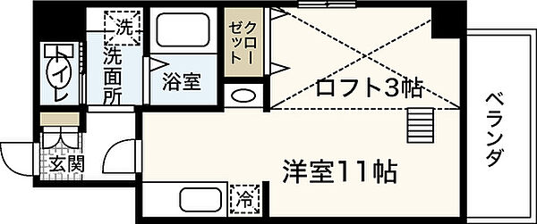 グランマーレ18 ｜広島県広島市中区平野町(賃貸マンション1R・7階・27.40㎡)の写真 その2