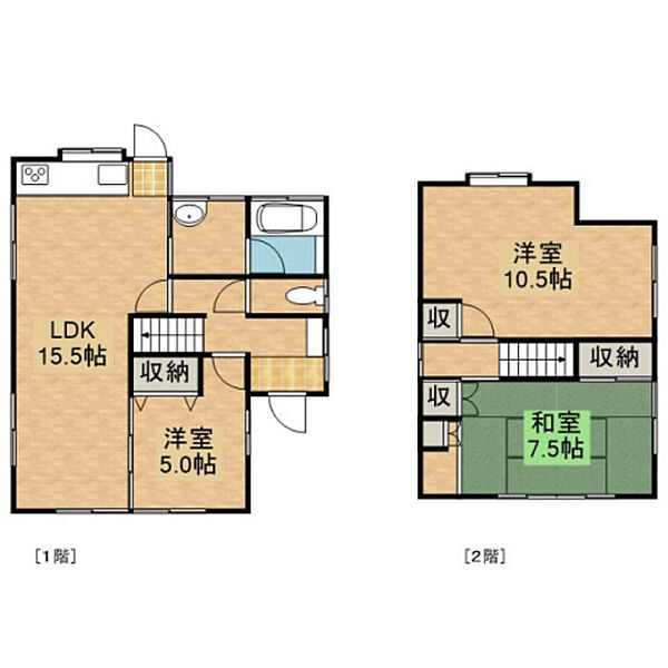 佐藤借家 ｜広島県広島市安芸区船越4丁目(賃貸一戸建3LDK・--・89.00㎡)の写真 その2