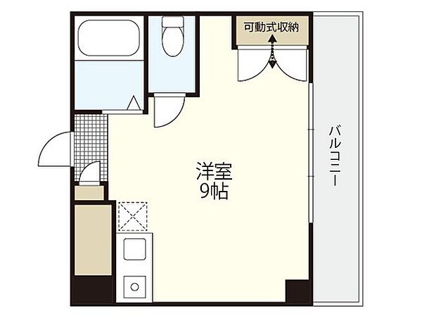 広島県広島市西区己斐本町1丁目(賃貸マンション1R・3階・18.30㎡)の写真 その2