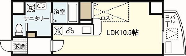 グランドポレストーネ東平塚 ｜広島県広島市中区東平塚町(賃貸マンション1R・8階・27.72㎡)の写真 その2