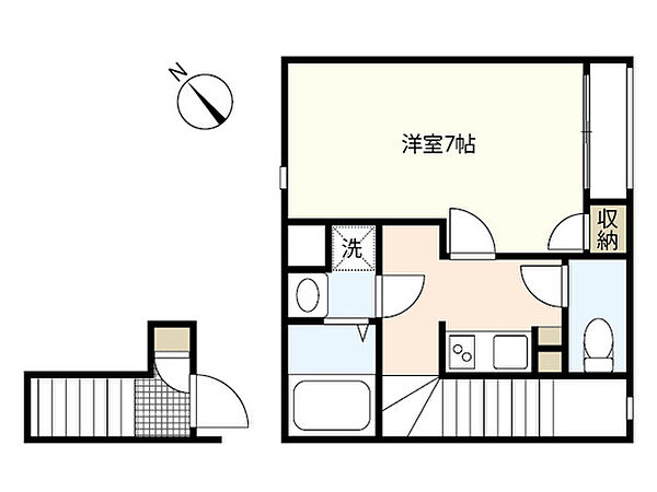 クレイノアネックス ｜広島県広島市安芸区矢野西7丁目(賃貸アパート1K・2階・26.96㎡)の写真 その2