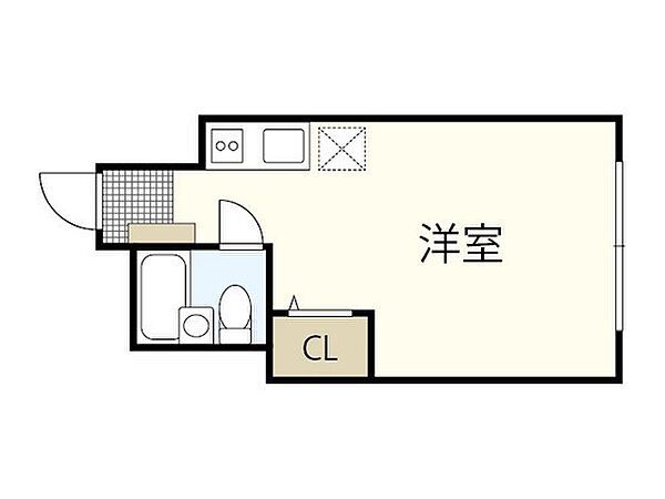 レジェンド船越南 ｜広島県広島市安芸区船越南3丁目(賃貸マンション1R・4階・18.00㎡)の写真 その2