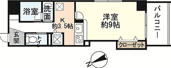 アルファレガロ天満公園 ｜広島県広島市西区天満町(賃貸マンション1K・2階・33.36㎡)の写真 その2