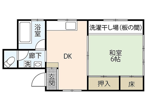 小笠ビル ｜広島県広島市中区本川町3丁目(賃貸マンション1DK・4階・25.00㎡)の写真 その2