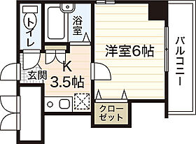 パークサイド大手町  ｜ 広島県広島市中区大手町5丁目（賃貸マンション1K・6階・22.23㎡） その2