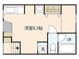 広島県安芸郡府中町城ケ丘（賃貸アパート1R・1階・20.21㎡） その2