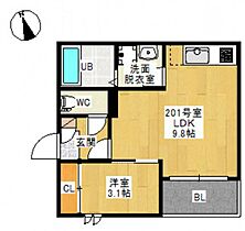 REGALEST千田町  ｜ 広島県広島市中区南千田西町（賃貸アパート1LDK・2階・30.85㎡） その2