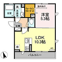 クレールA  ｜ 広島県広島市西区観音新町1丁目（賃貸アパート1LDK・2階・38.00㎡） その2