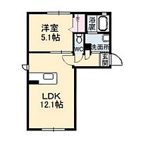 アブニール　T  ｜ 広島県広島市安芸区畑賀1丁目（賃貸アパート1LDK・1階・40.41㎡） その2