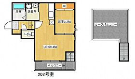 Grandtic長束  ｜ 広島県広島市西区新庄町（賃貸アパート1LDK・2階・30.54㎡） その2