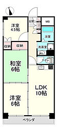 コンフォート宝町 3LDKの間取図画像