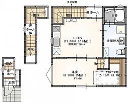 s.a.box寺家B 1LDKの間取図画像