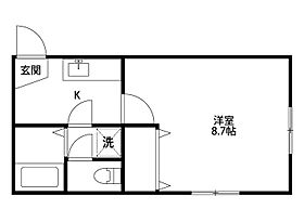 クレセントシエル 103 ｜ 新潟県新潟市中央区弁天橋通２丁目17-7（賃貸アパート1K・1階・26.01㎡） その2