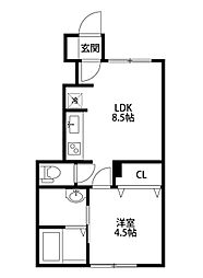 間取図画像 1LDK
