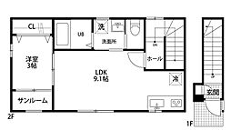 間取図画像 1LDK