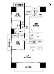 間取図画像 3LDK