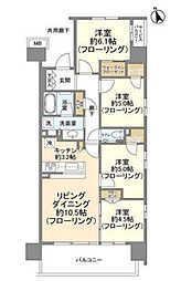 シティテラス八潮 4階4LDKの間取り