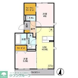 間取図画像 2LDK