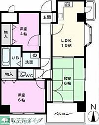 グレースパーク 5階3LDKの間取り