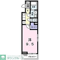 コンフォート．Ｔ 2階1Kの間取り